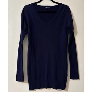 Gap Sweater Womens Size XS Navy Blue Long Sleeve Cashmere Blend Pullover